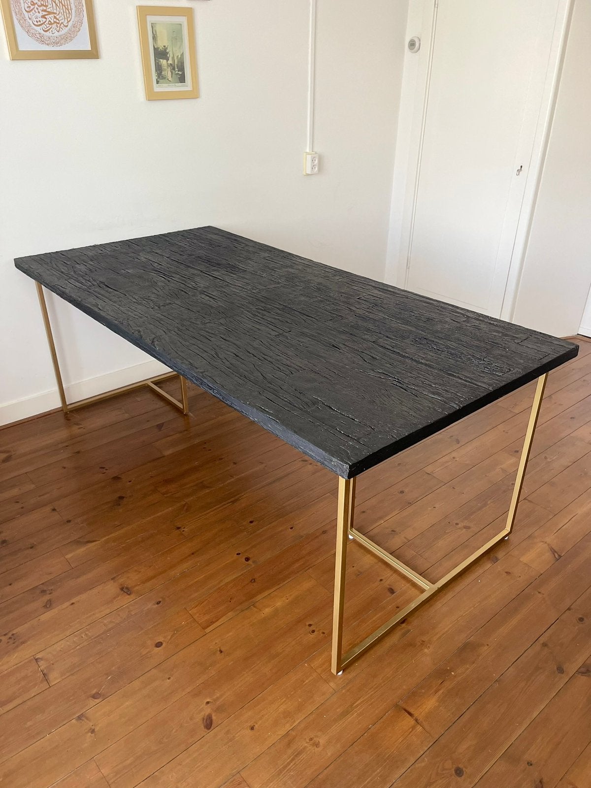 richmond eettafel zwart, Ophalen, 200 cm of meer, 50 tot 100 cm, Zo goed als nieuw