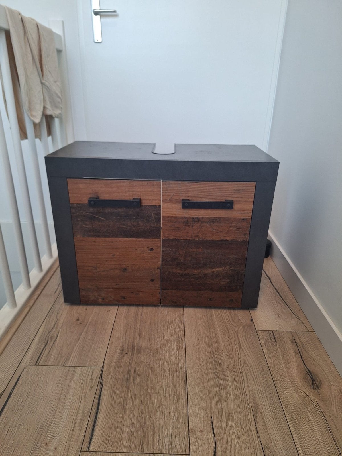 Badkamermeubel met houtlook deuren, Ophalen, Gebruikt