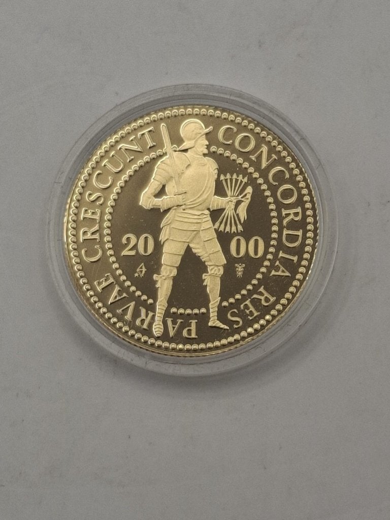 Dubbele Gouden Dukaat 2000 – Proof/Prooflike, Koningin Beatrix, Losse munt, Goud, Overige waardes