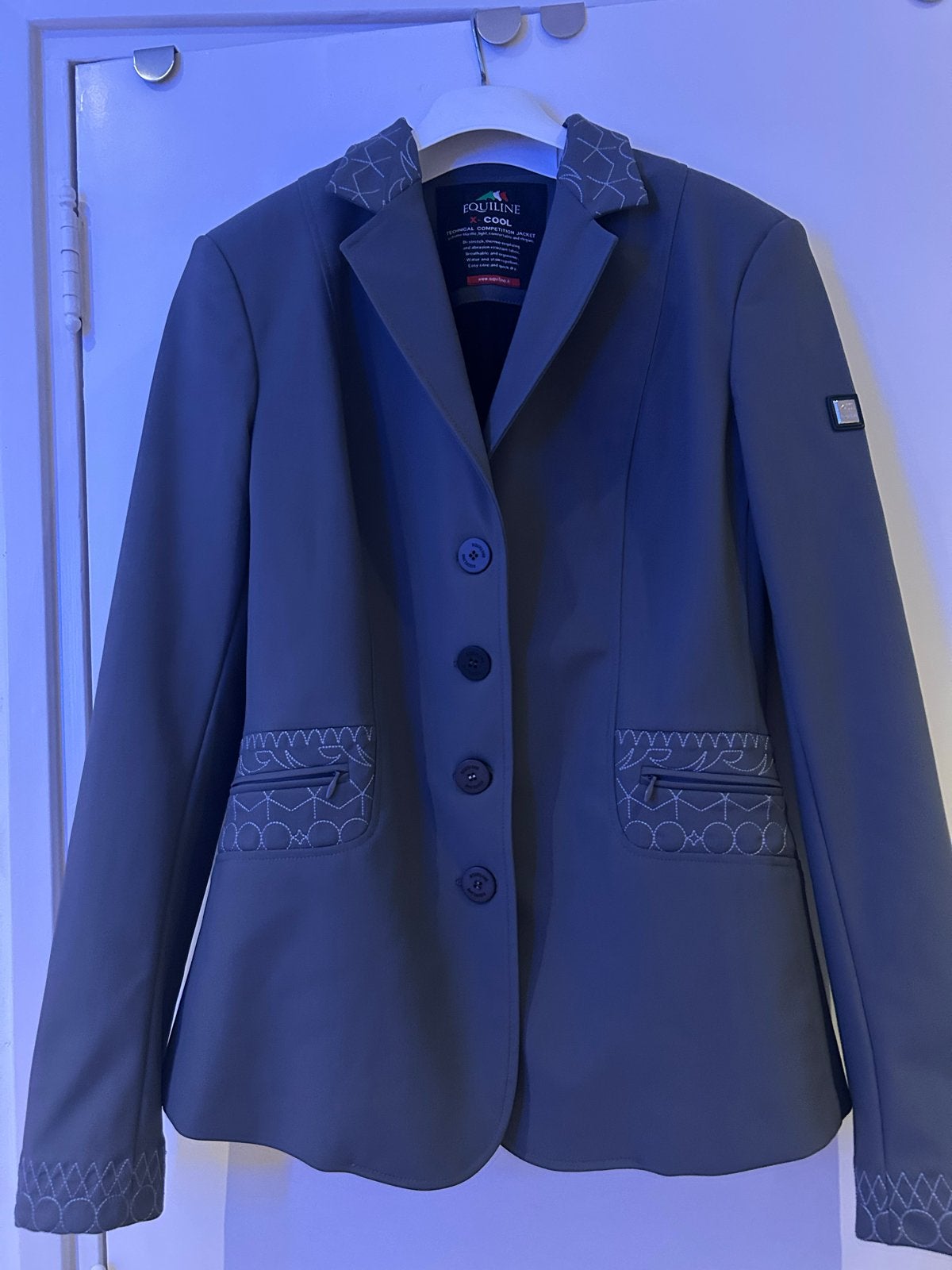 Equiline X-Cool Wedstrijdjasje Maat M Grijs, Dieren en Toebehoren, Paardrijkleding, Ophalen of Verzenden, Nieuw
