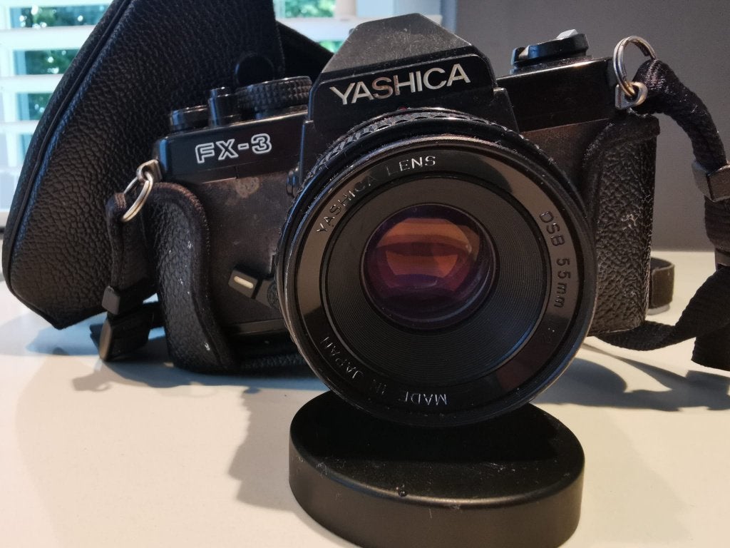 Yashica FX-3  camera, Ophalen of Verzenden, Gebruikt, Spiegelreflex, Overige Merken