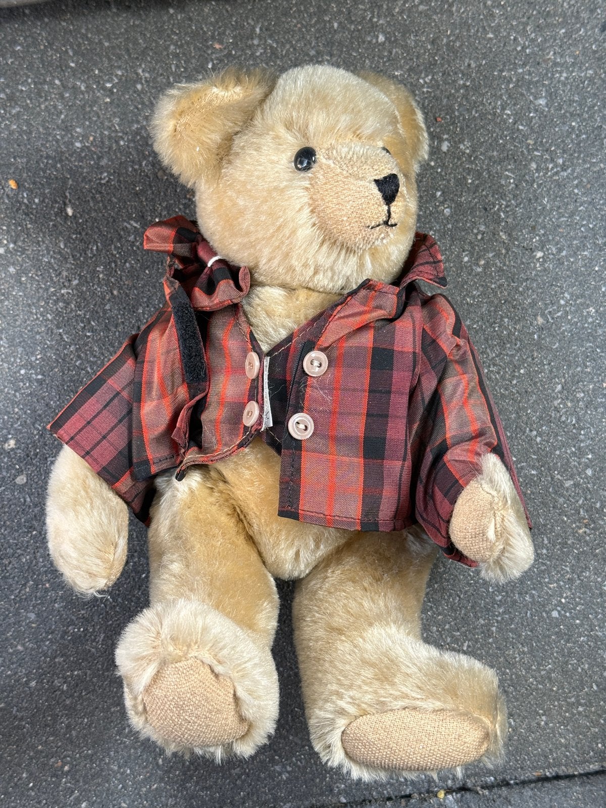 Teddybeer met geruit jasje - The Teddy Bear Company, Ophalen, Gebruikt, Overige merken, Beer