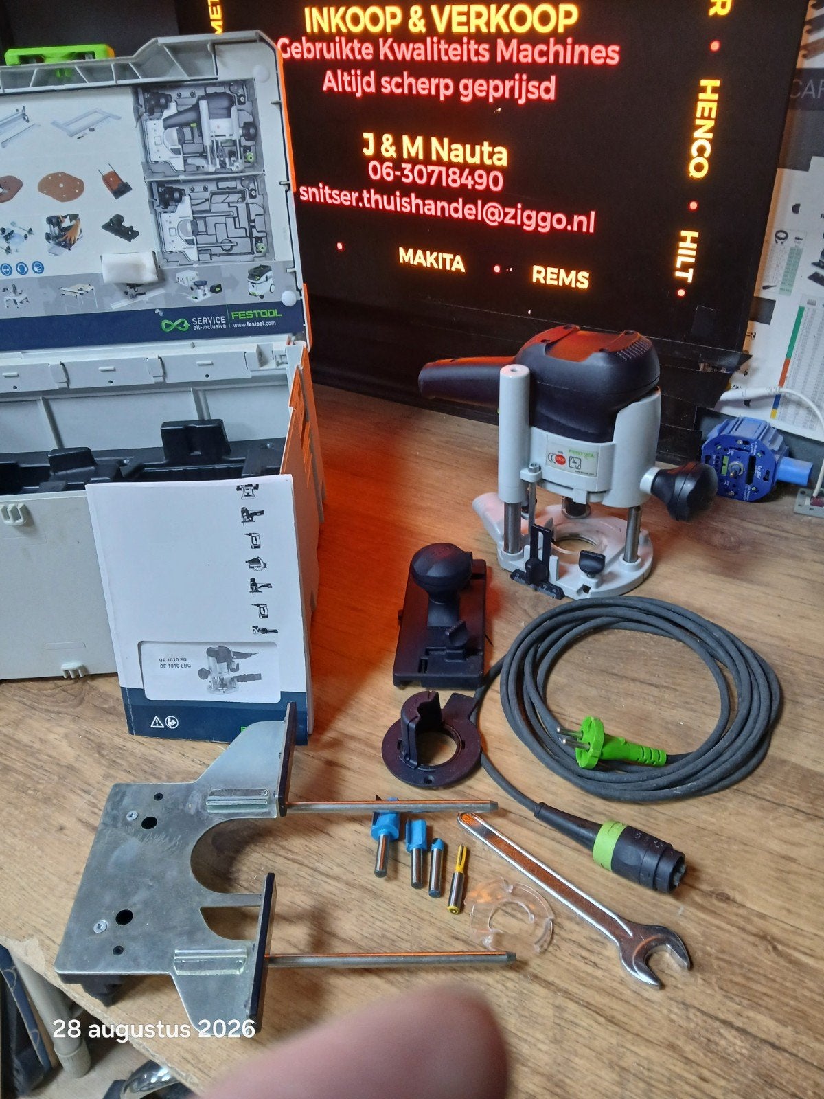 Festool Bovenfrees., Gebruikt, -, -, Ophalen of Verzenden