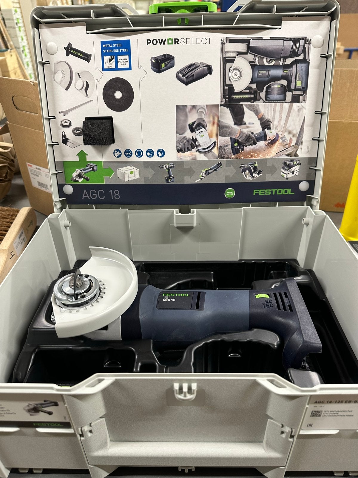 Festool Slijptol AGC 18 Gloednieuw met 3 jaar garantie