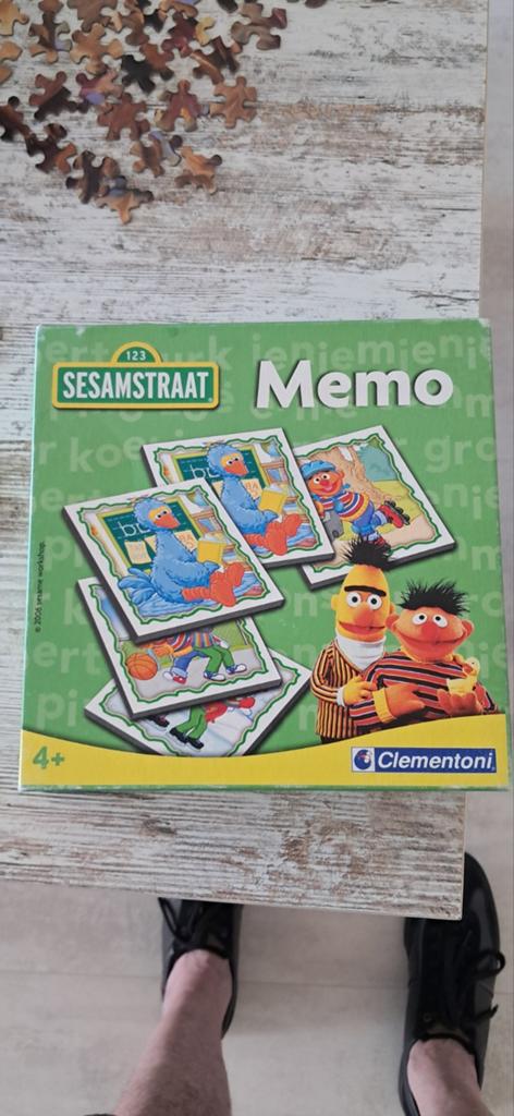 Sesamstraat Memo Spel - Clementoni, Een of twee spelers, Ophalen of Verzenden, Gebruikt, Clementoni