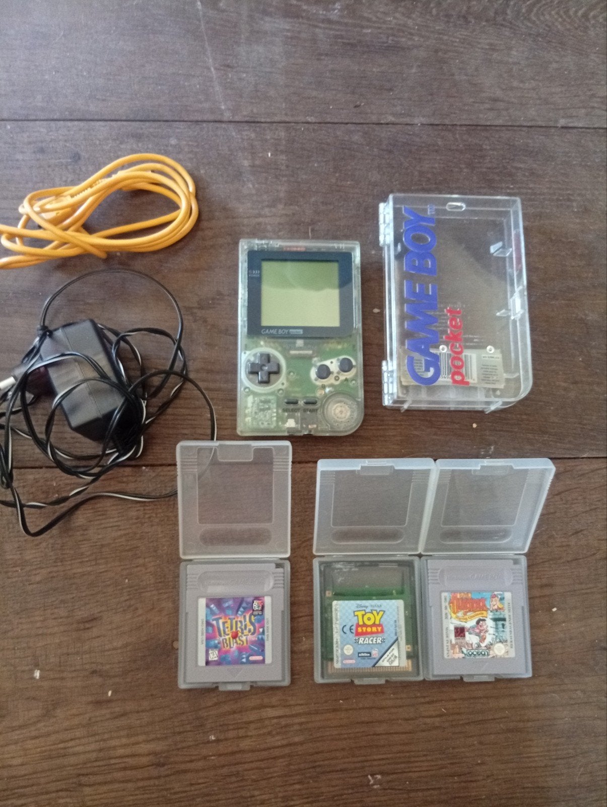 Game Boy Pocket met 3 spellen en accessoires, Gebruikt, Overige genres, 1 speler, Ophalen of Verzenden