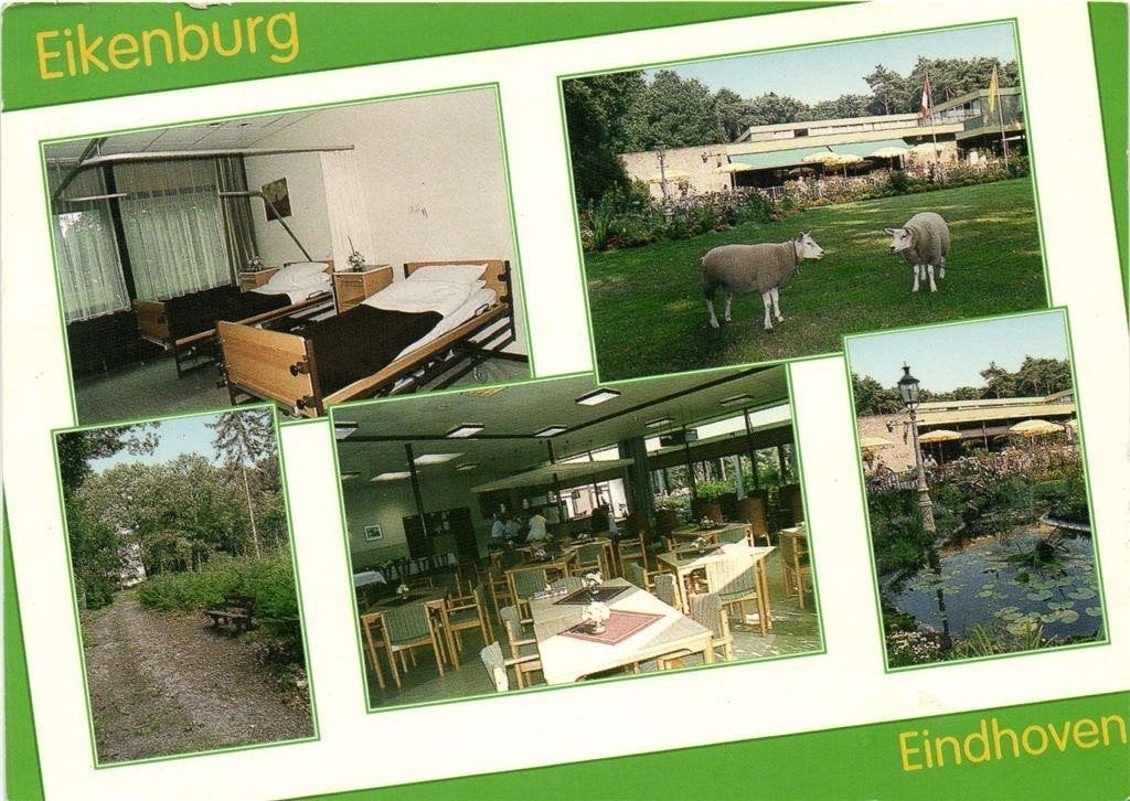 Eikenburg Eindhoven - 5 afb o.a. interieur - 1996 gelopen, Ophalen of Verzenden, 1980 tot heden, Gelopen, Noord-Brabant
