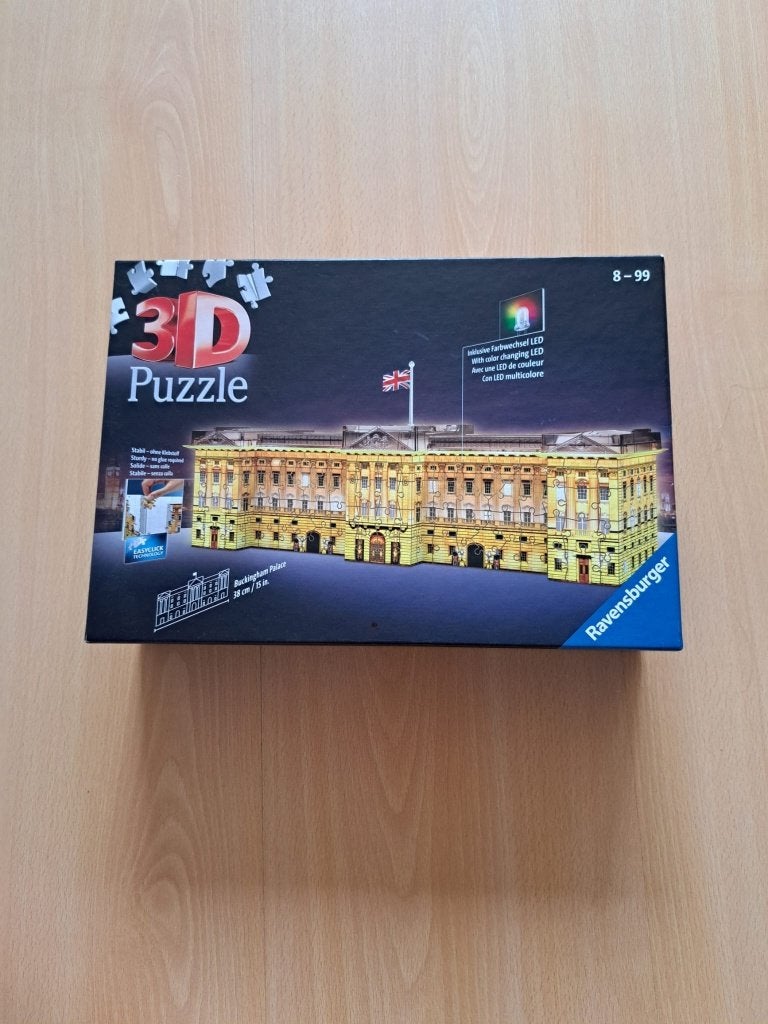 3D puzzel Ravensburger Buckingham Palace, Ophalen of Verzenden, Minder dan 500 stukjes, Zo goed als nieuw, Rubik's of 3D-puzzel