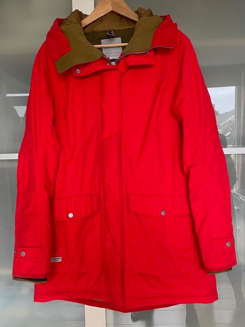 Zo goed als nieuwe Didriksons  1913 dames jas met capuchon., Ophalen, Zo goed als nieuw, Maat 38/40 (M), Rood