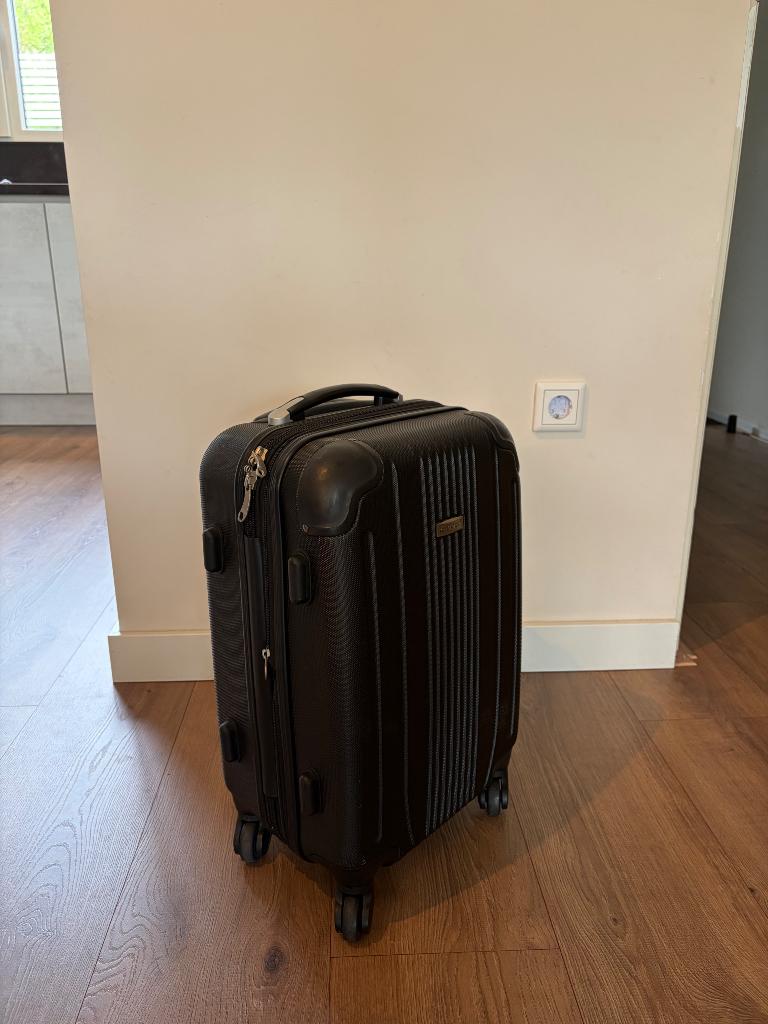 Koffer handbagage, Ophalen, Wieltjes, Gebruikt, 50 tot 60 cm
