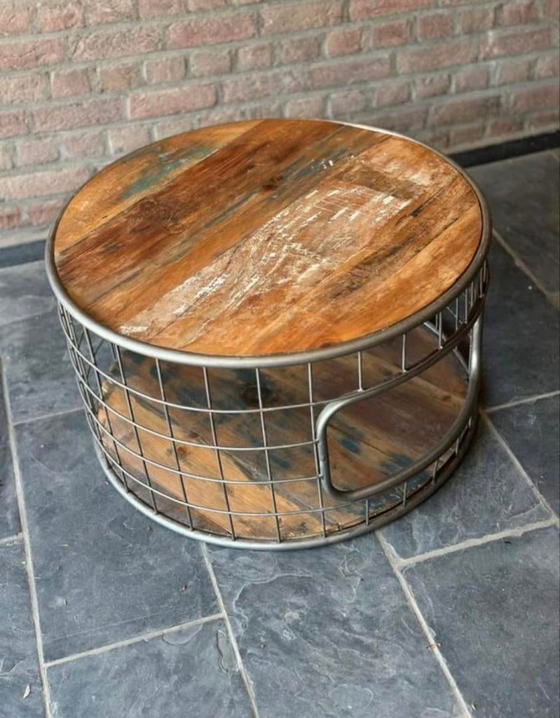 Industriële salontafel, Ophalen, 100 tot 150 cm, 50 tot 100 cm, Minder dan 50 cm