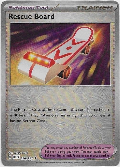 Prismatic Evolutions,  Rescue Board [pokeball] 126/131, Verzenden, Nieuw, Losse kaart