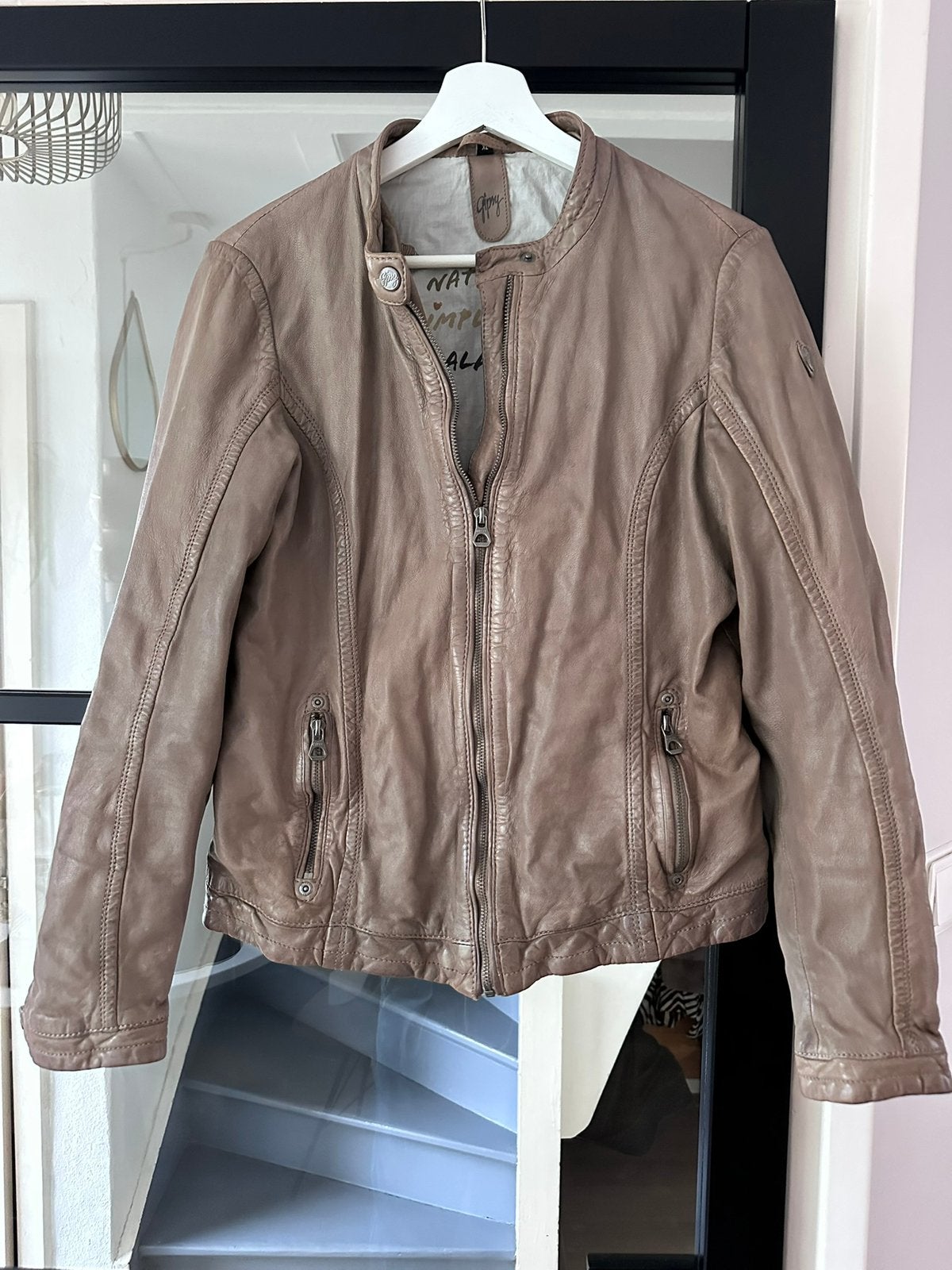 Nieuw! Leren jack - maat S/M, Ophalen of Verzenden, Nieuw, Maat 36 (S), Bruin