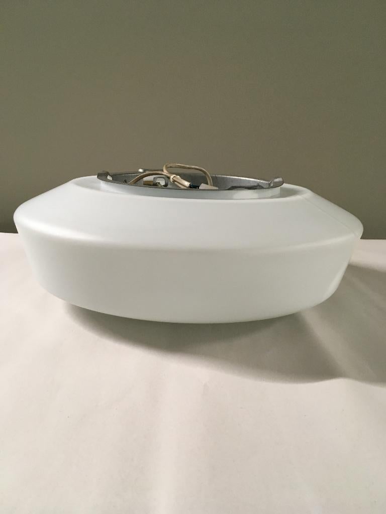 Grote Vintage plafonniere., Ophalen of Verzenden, Gebruikt, Glas, Vintage , retro jaren 60/70.