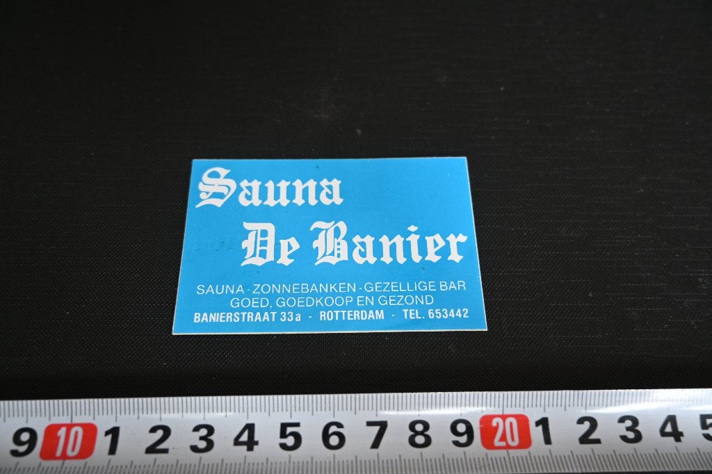 sticker Rotterdam Sauna DE BANIER Banierstraat 33a, Ophalen, Zo goed als nieuw