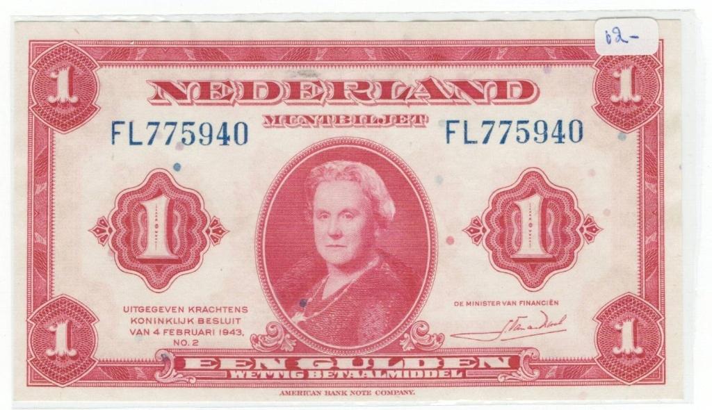 1 Gulden Wilhelmina, Postzegels en Munten, Bankbiljetten | Nederland, Ophalen of Verzenden, 1 gulden, Los biljet