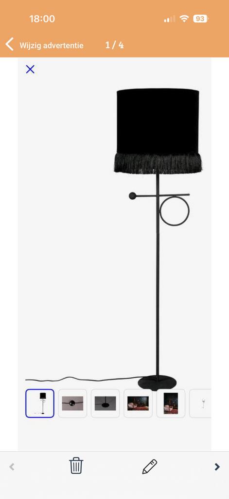 Dutchbone Loyd staande lamp, Ophalen, Gebruikt, Stof, 100 tot 150 cm
