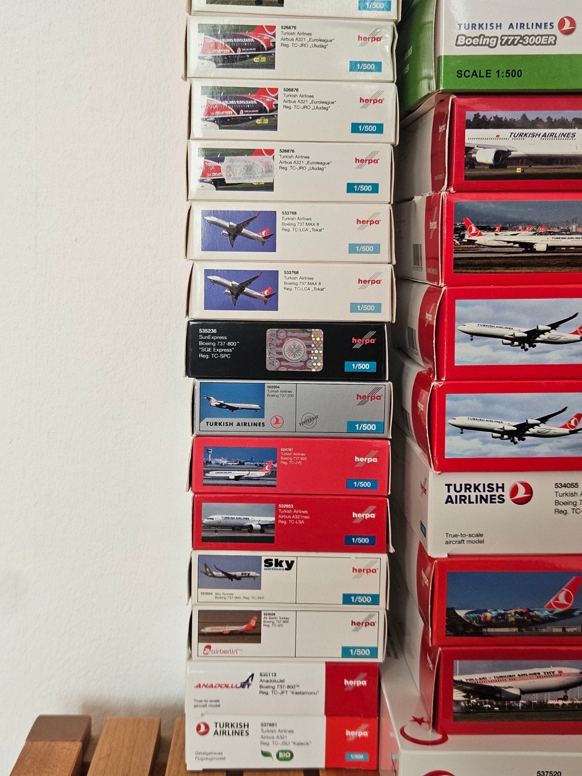Vliegtuigmodellen 1:400, 1:500 - Turkish Airlines,KLM, Overige merken, 1:200 of kleiner, Verzenden, Zo goed als nieuw