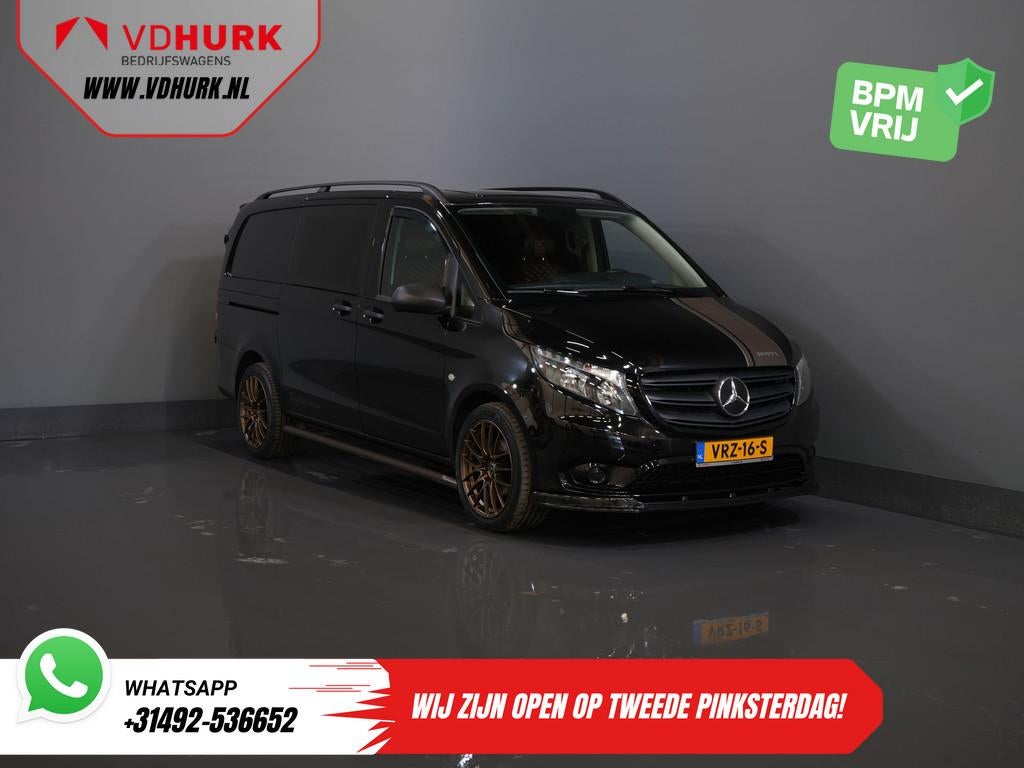 Mercedes-Benz Vito 114 CDI Aut. DC Dubbel Cabine Buffl Leder, Auto's, Bestelauto's, Automaat, Gebruikt, Euro 6, 4 cilinders