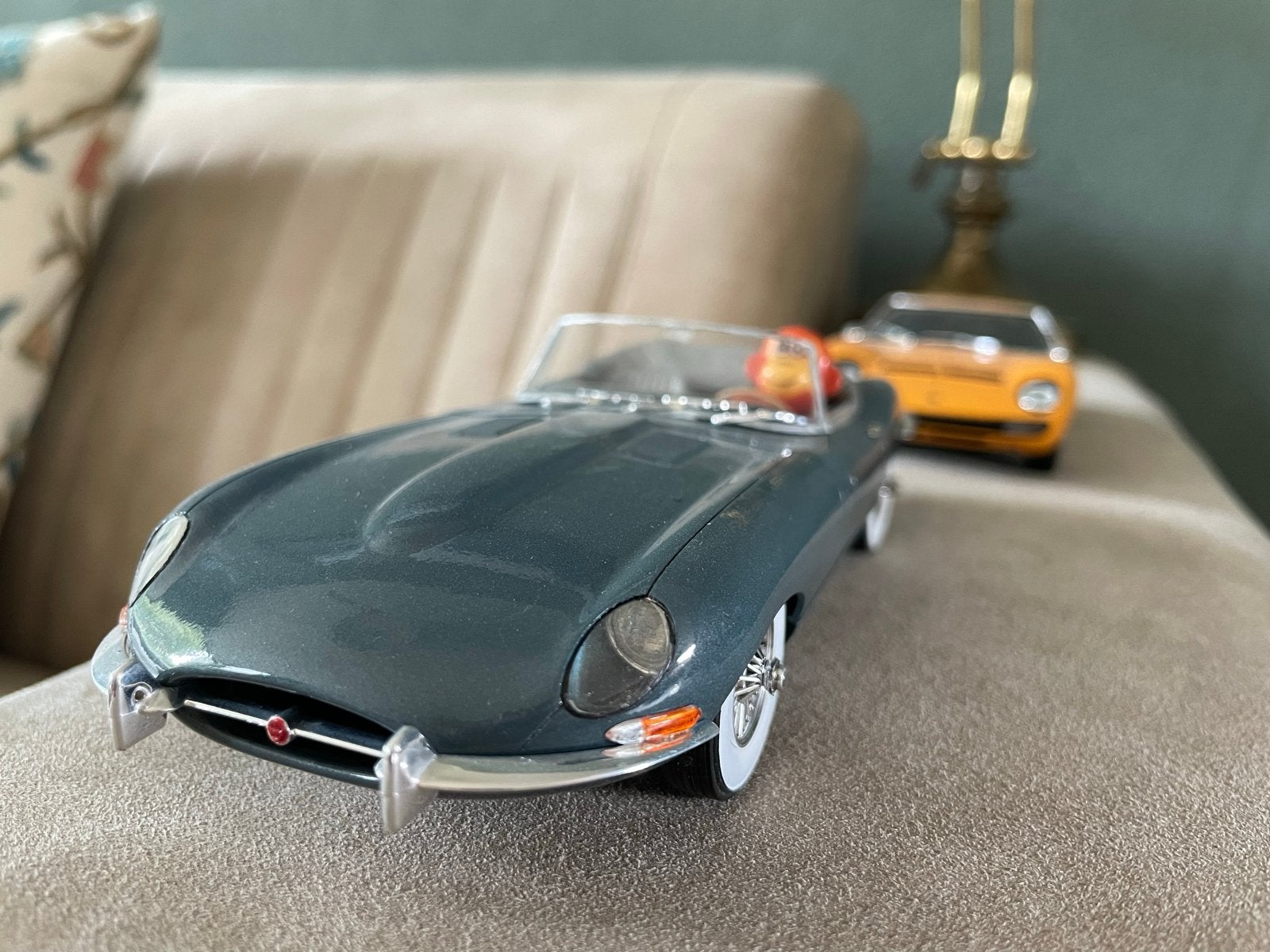 Jaguar E-Type modelauto, Overige merken, Auto, 1:32 tot 1:50, Ophalen of Verzenden