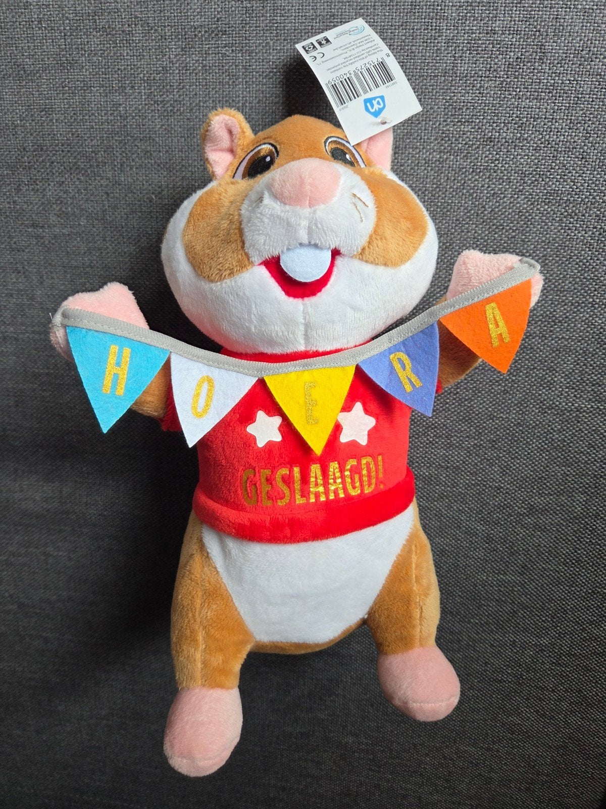Albert Heijn Hamster 'Hoera Geslaagd' Knuffel, Albert Heijn, Hamster, Nieuw, Ophalen of Verzenden