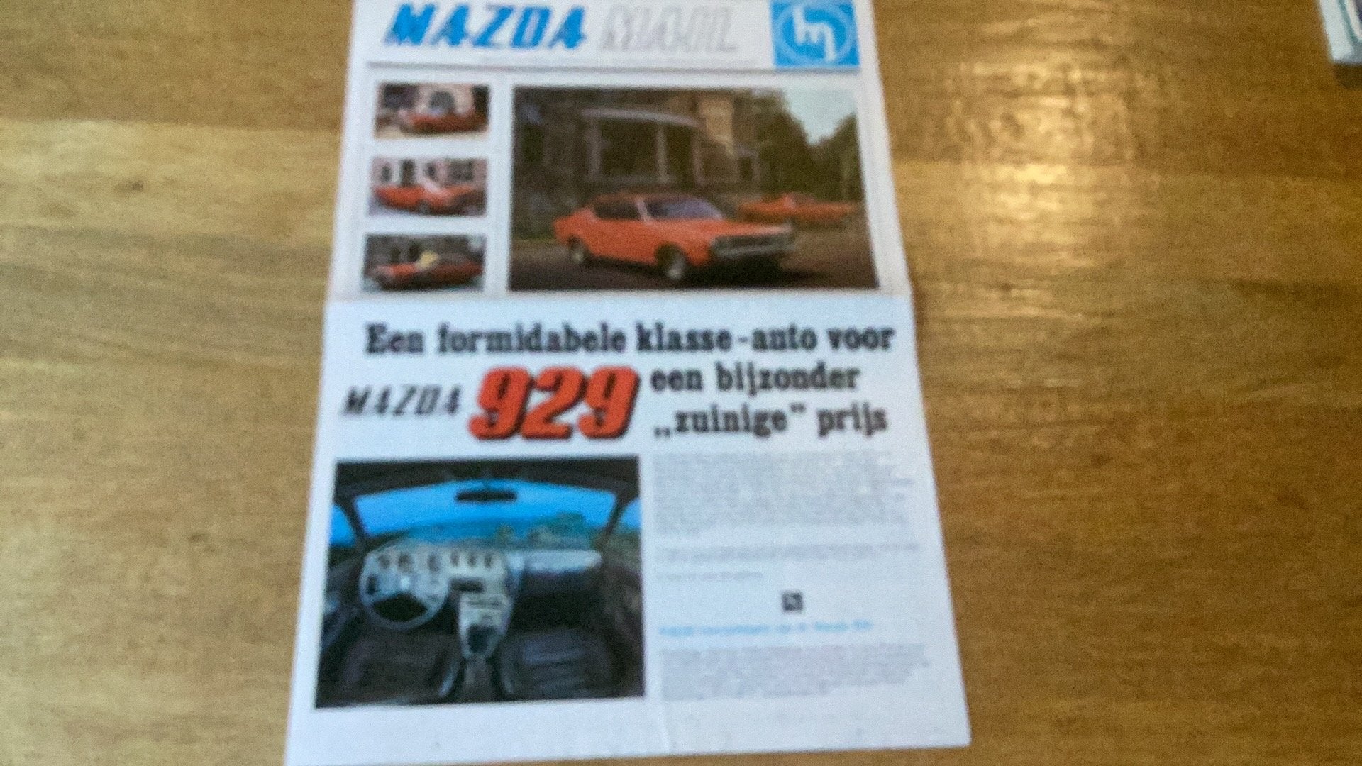 Mazda 929, 1000/1300, 618, 818 krant, Boeken, Auto's | Folders en Tijdschriften, Gelezen, Mazda, Ophalen of Verzenden