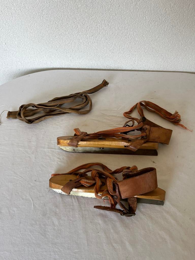 Friese Doorlopers Vintage Houten Schaatsen Kinderschaatsen, Ophalen of Verzenden, Zo goed als nieuw, Friese doorlopers, Overige merken