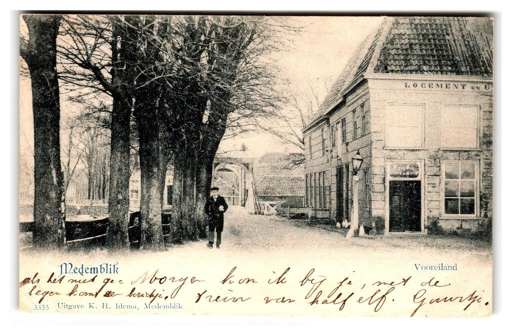 Medemblik, Vooreiland, Verzamelen, Ansichtkaarten | Nederland, Gelopen, Noord-Holland, Voor 1920, Verzenden