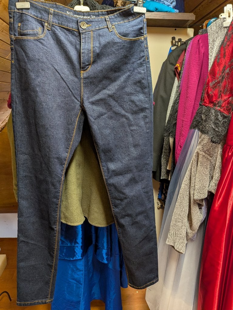 jeans maat 44 ms mode, Blauw, Ophalen of Verzenden, Zo goed als nieuw, MS Mode