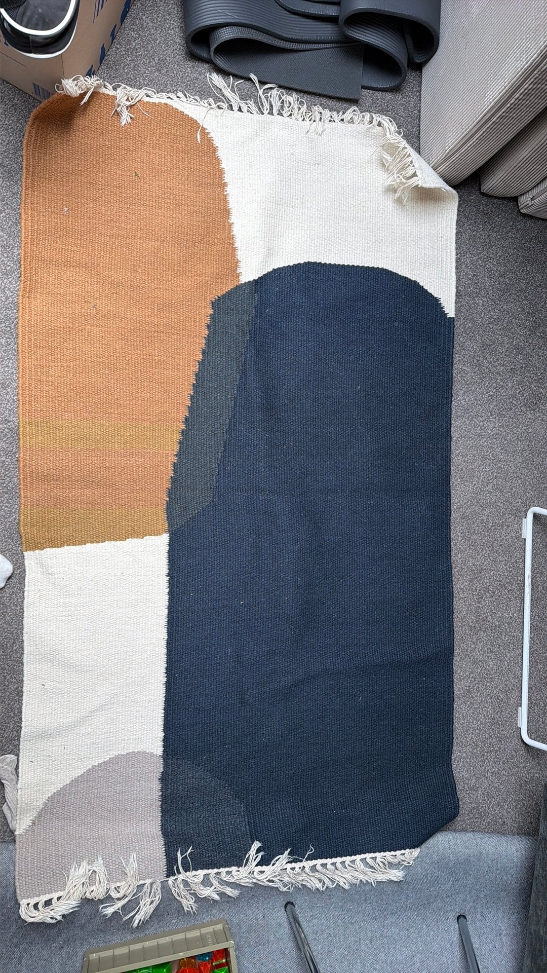 Ferm living kleed Kelim Merge 140x80, Gebruikt, 100 tot 150 cm, Rechthoekig, 50 tot 100 cm