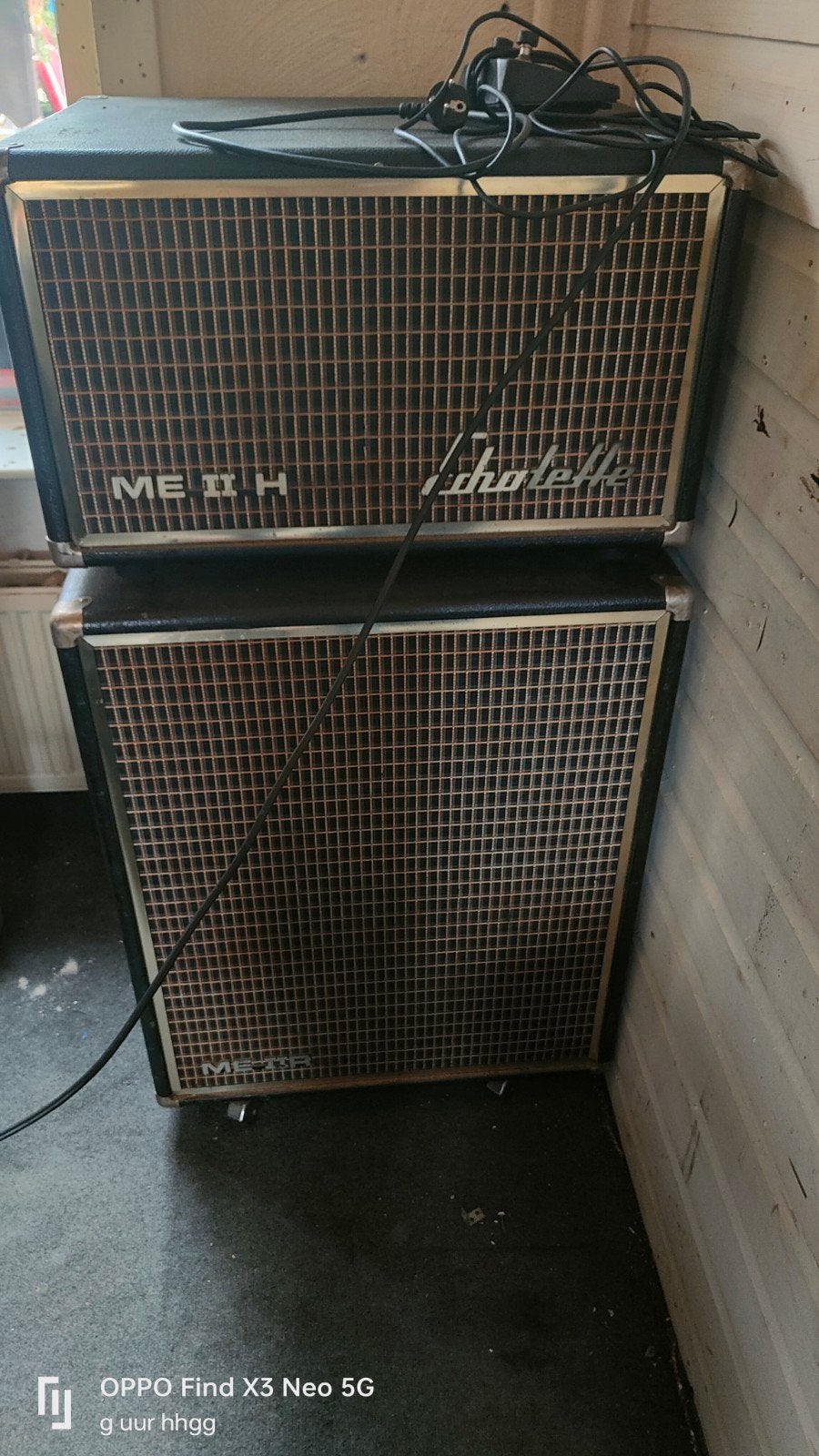 Echolette ME II H Versterker Top en Cabine, Ophalen, Gebruikt