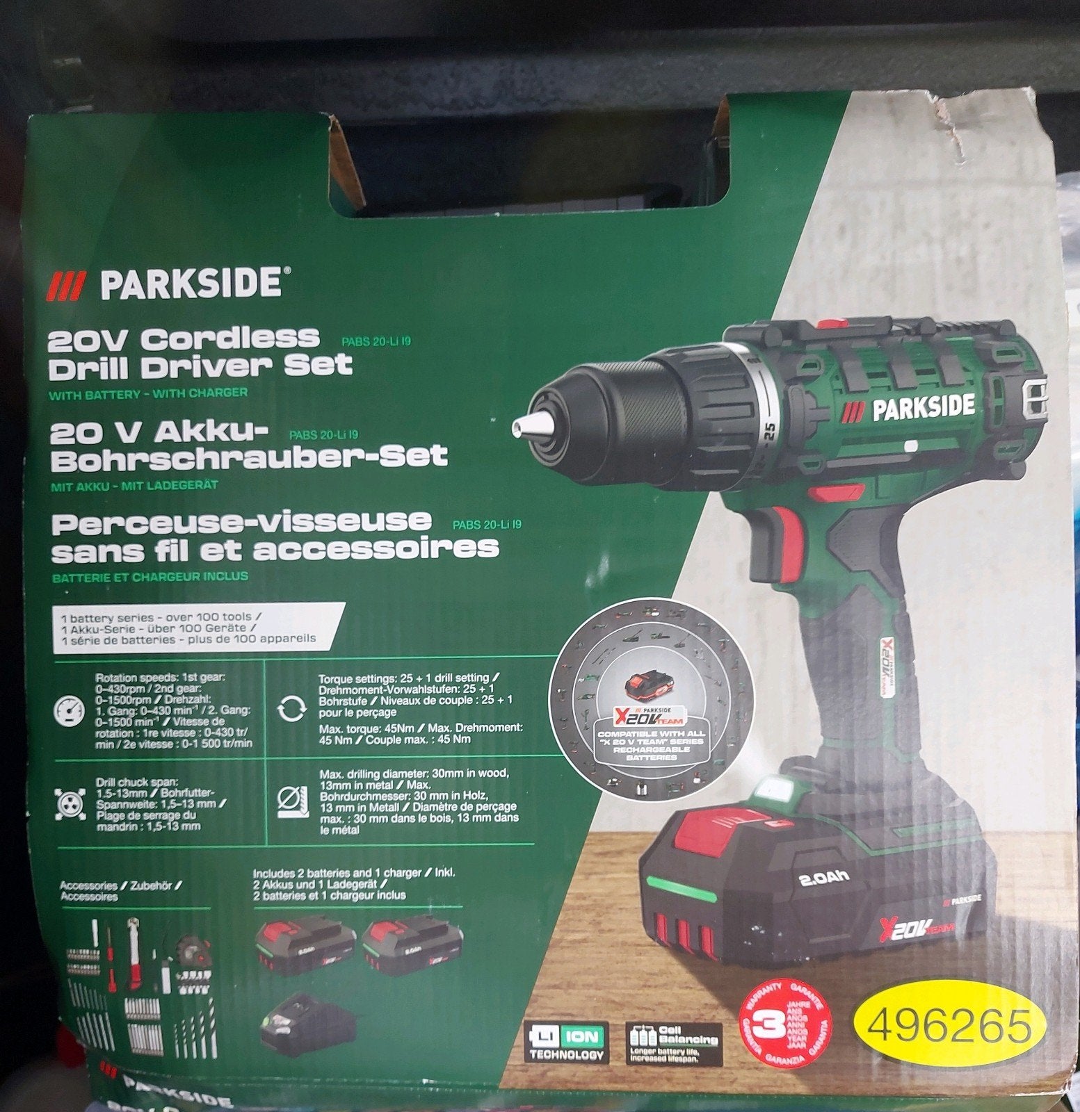 Parkside Accu-boorschroef machine