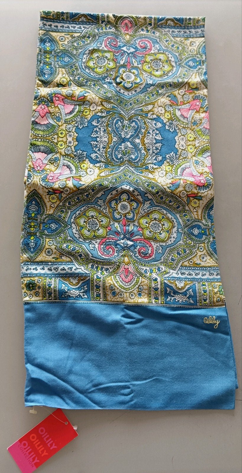 Nieuwe Oilily shawl sjaal lichtblauw met label er aan, Maat 38/40 (M), Oilily, Nieuw, Ophalen of Verzenden