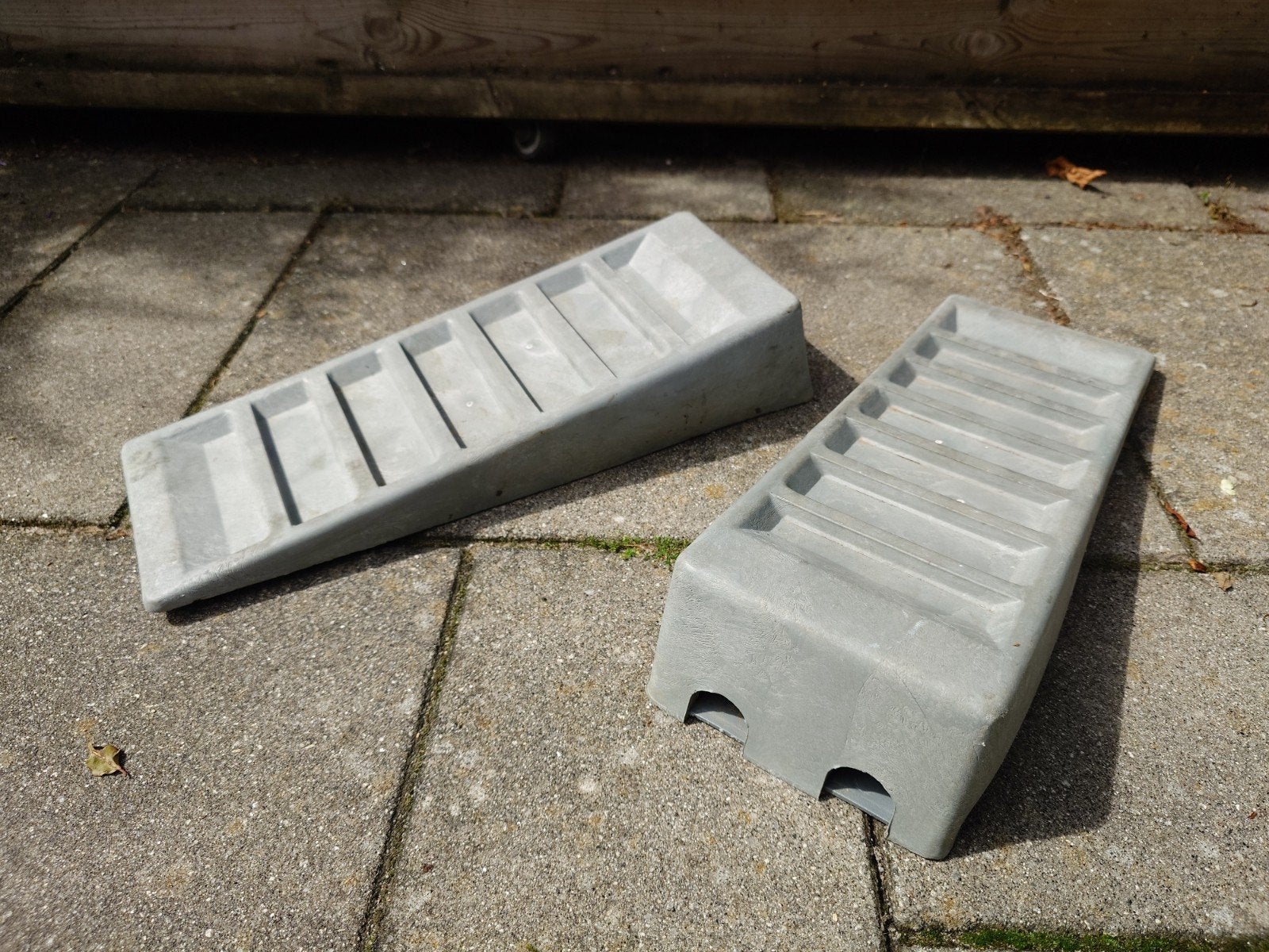 Set van 2 oprijblokken voor caravan tot 8 cm, Ophalen of Verzenden