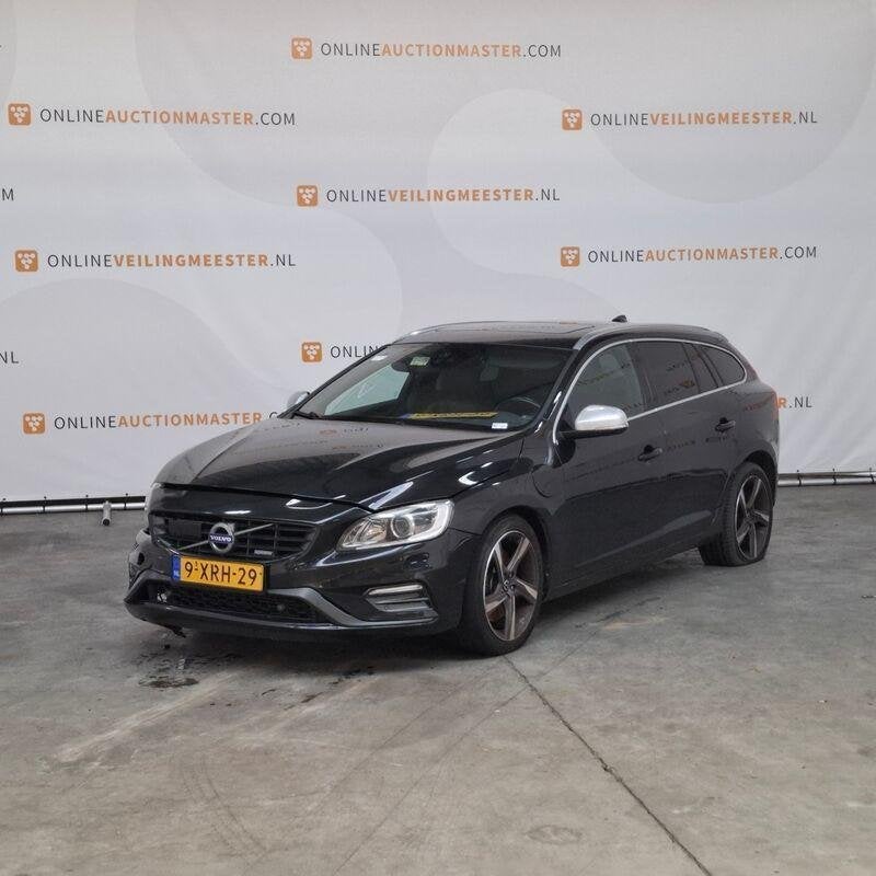 Personenauto, Volvo, V60, 2.4 D6 AWD Plug-In Hybrid R-Design, Auto's, Automaat, Xenon verlichting, 1800 kg, Zwart