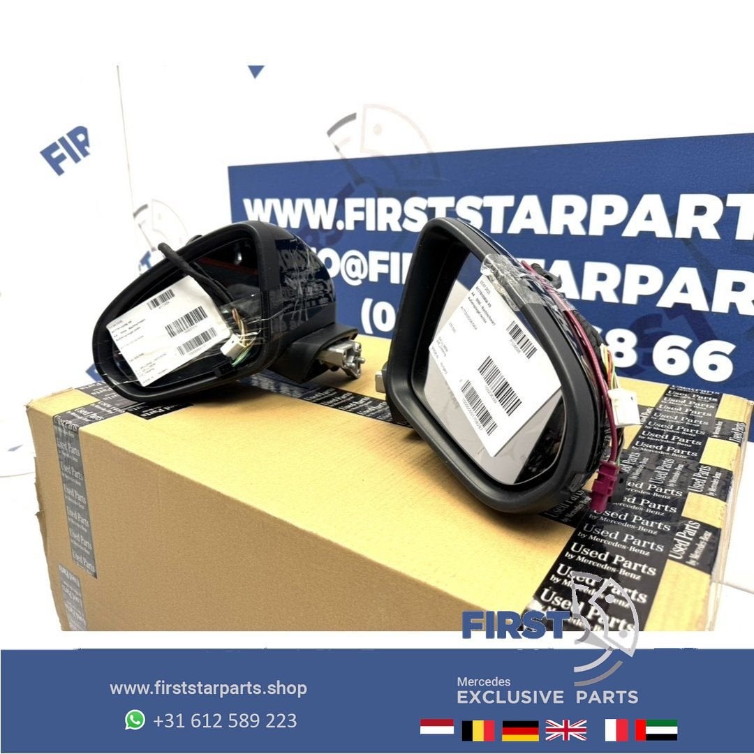 W177 SPIEGEL SET LINKS + RECHTS ZWART WIT GRIJS Mercedes A K, Auto-onderdelen, Spiegels, Gebruikt, -, Ophalen of Verzenden, -
