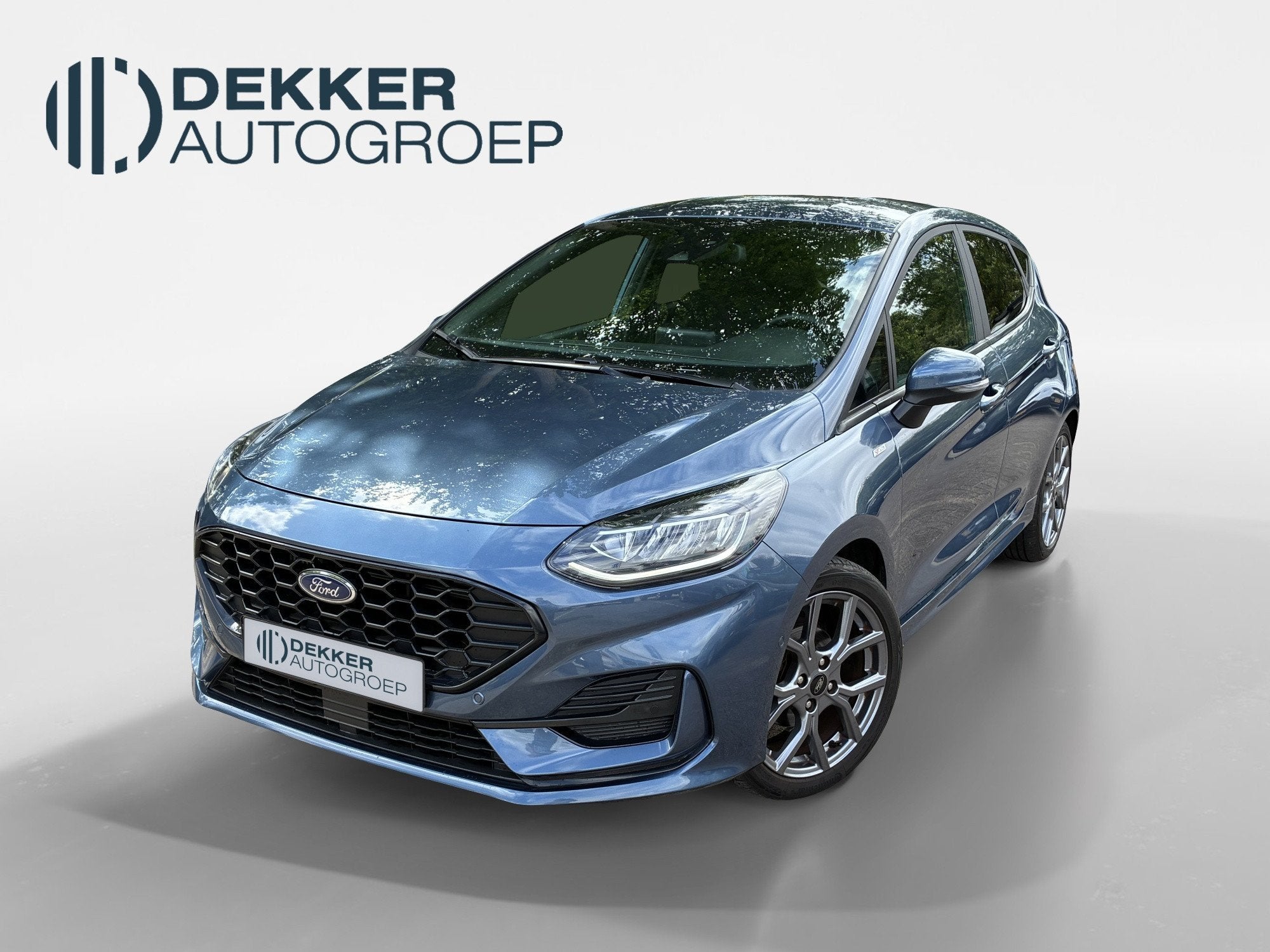 Ford Fiesta 1.0 EcoBoost Hybrid ST-Line X, Auto's, Ford, Voorwielaandrijving, Gebruikt, Blauw, 49 €/maand