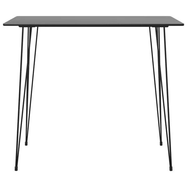 vidaXL Bartafel 120x60x105 cm Zwart - Nieuw in doos, Ophalen, 100 tot 150 cm, Nieuw, 50 tot 100 cm