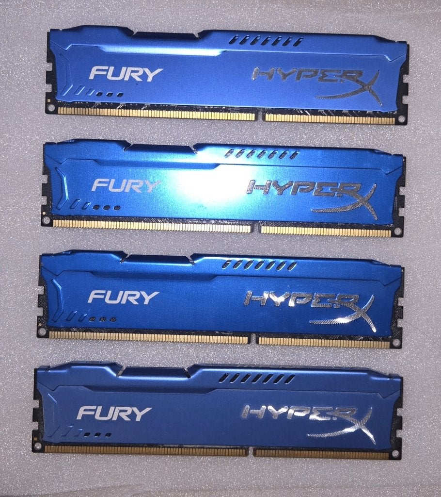 Kingston HyperX Fury HX316C10F/8, 32 GB totaal, DDR3-1600., Computers en Software, 32 GB, DDR3, Ophalen of Verzenden, Desktop
