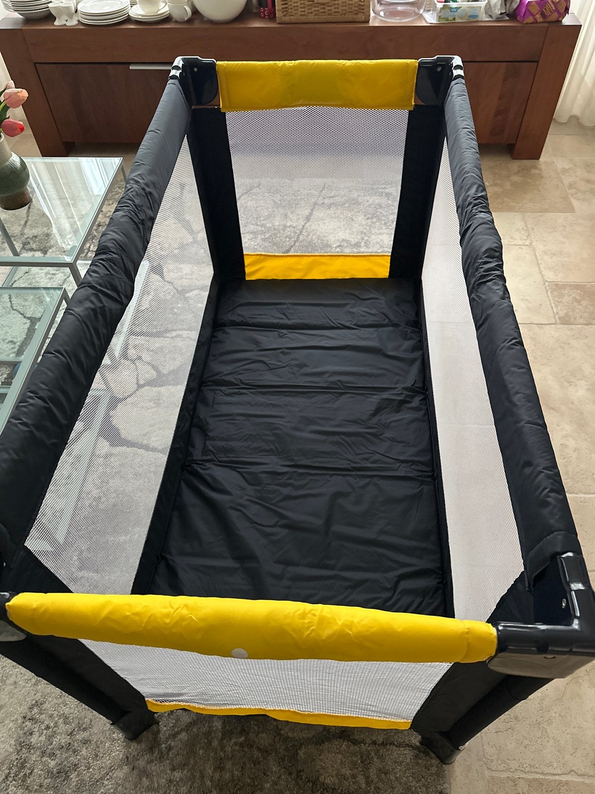 Kinder Campingbed met matras, Ophalen, Zo goed als nieuw, Reisbedje