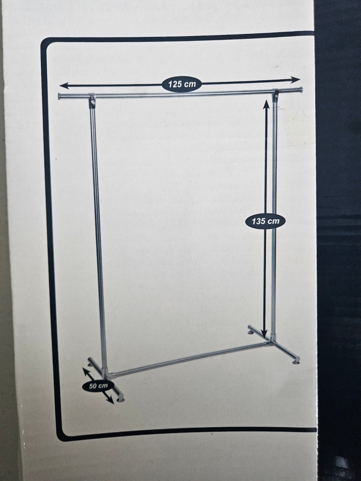 Perel Kledingrek - 6 stuks - 125x50x135 cm, Ophalen, Gebruikt