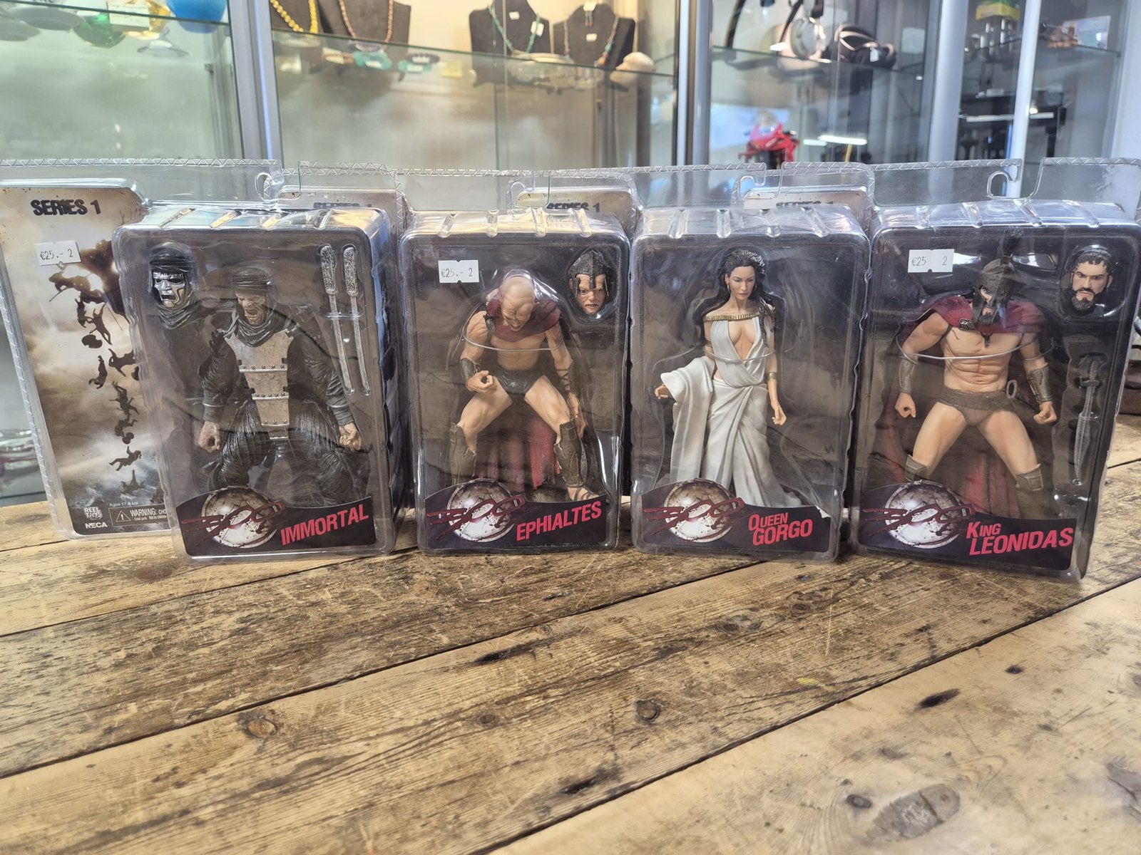NECA 300 - Leonidas, Gorgo, Immortal & Ephialtes €25,- p.s., Ophalen of Verzenden