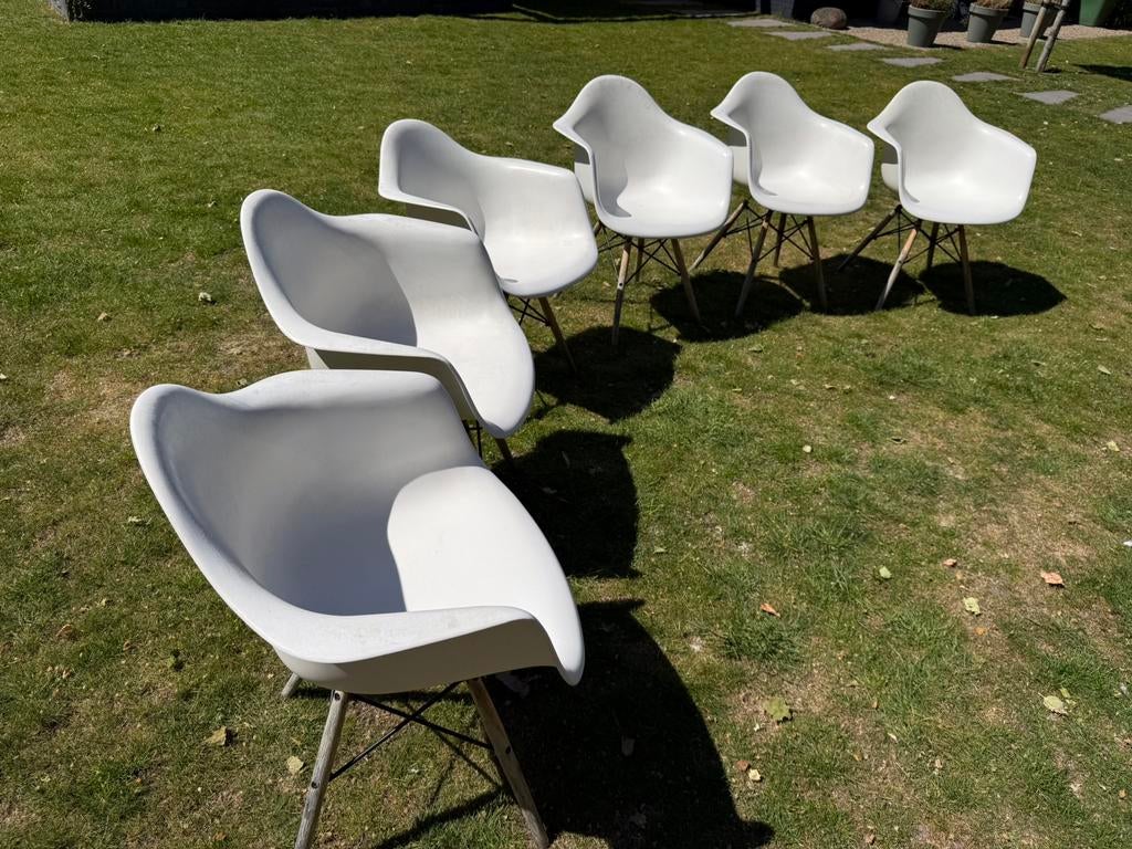 6 kuipstoelen voor in de tuin, Tuin en Terras, Ophalen, Gebruikt, Kunststof