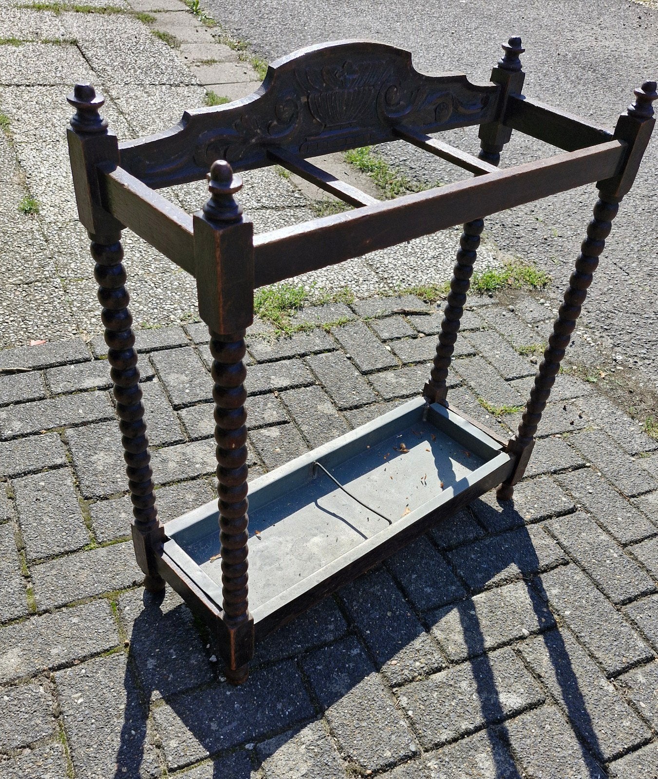 Antieke paraplubak, Ophalen of Verzenden, Gebruikt, Hout