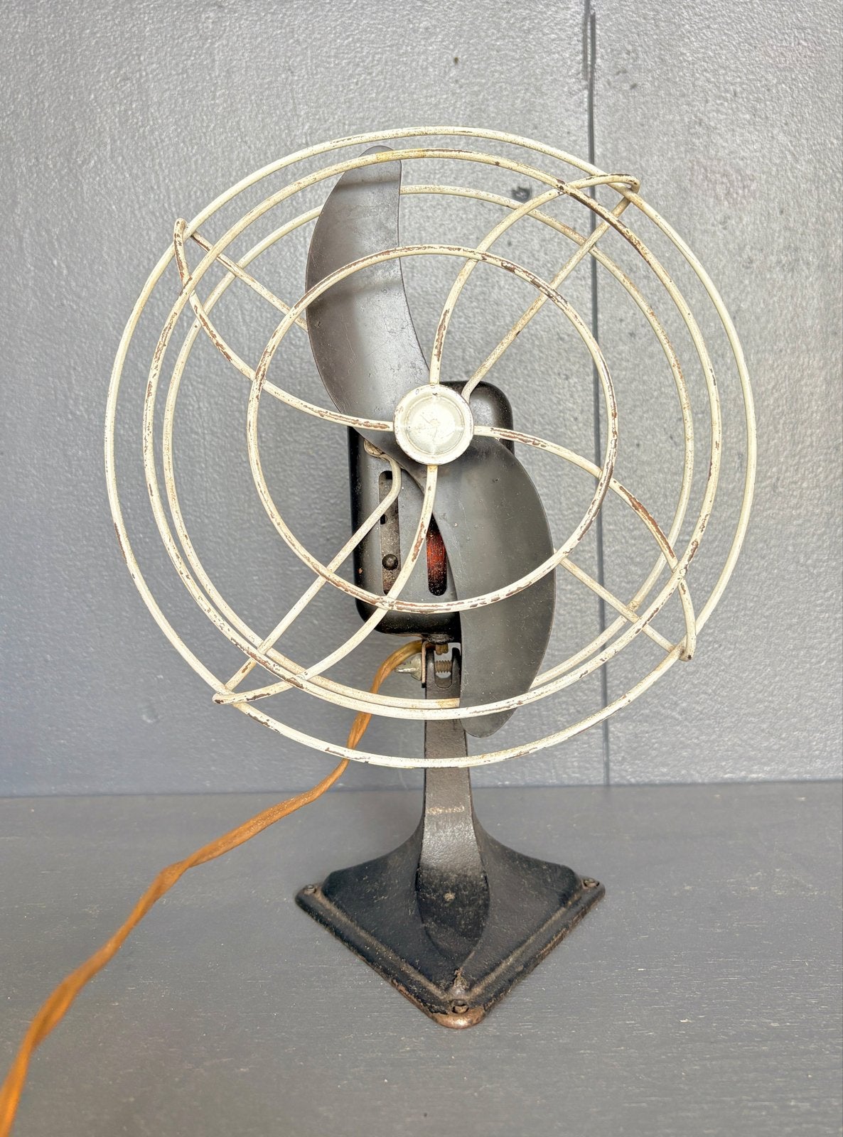 Vintage design tafelventilator 27 cm hoog, Ophalen of Verzenden