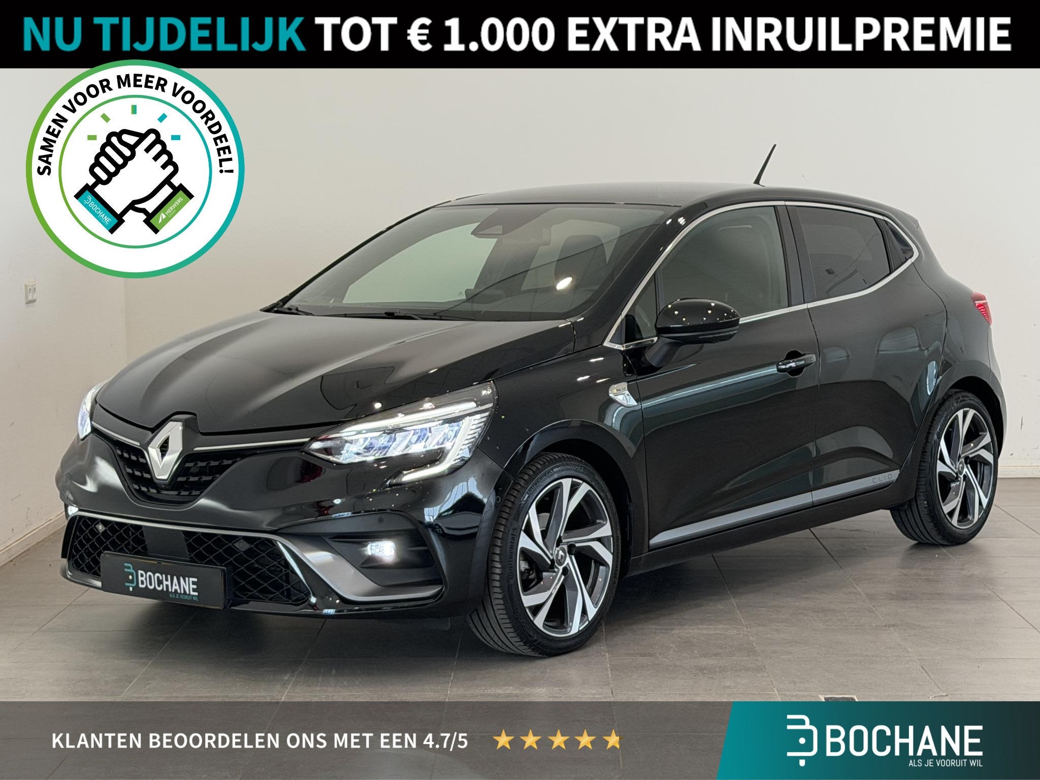 Renault Clio 1.0 TCe 100 R.S. Line | 360° camera | Dodehoek, Auto's, 101 pk, Gebruikt, 580 kg, Met garantie (alle)