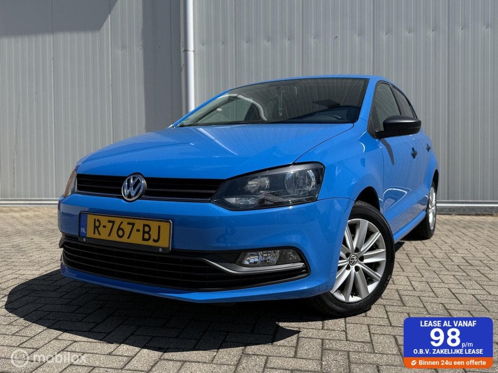 Volkswagen Polo 1.0 Airco Getinte ramen Historie Bluetooth, Auto's, Volkswagen, Euro 6, Bedrijf, Handgeschakeld, 3 cilinders