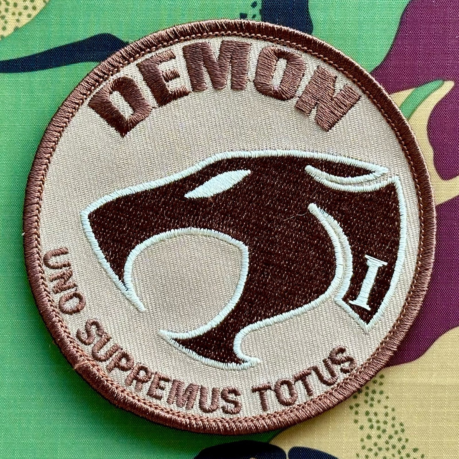 Patch RNLAF 300 SQN Demon, Ophalen of Verzenden, Luchtmacht, Nederland, Embleem of Badge
