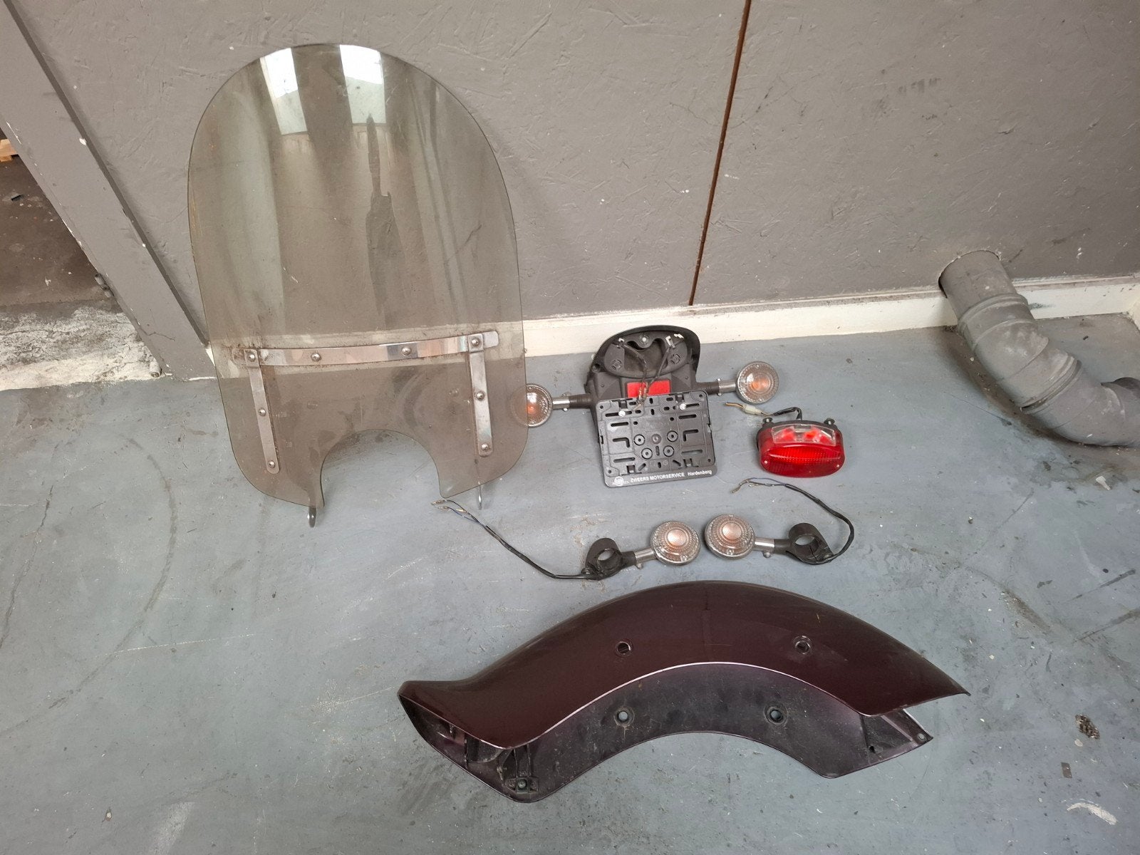 Yamaha Dragstar Onderdelen Windscherm, Spatbord, Knipperlic, Ophalen of Verzenden, Gebruikt