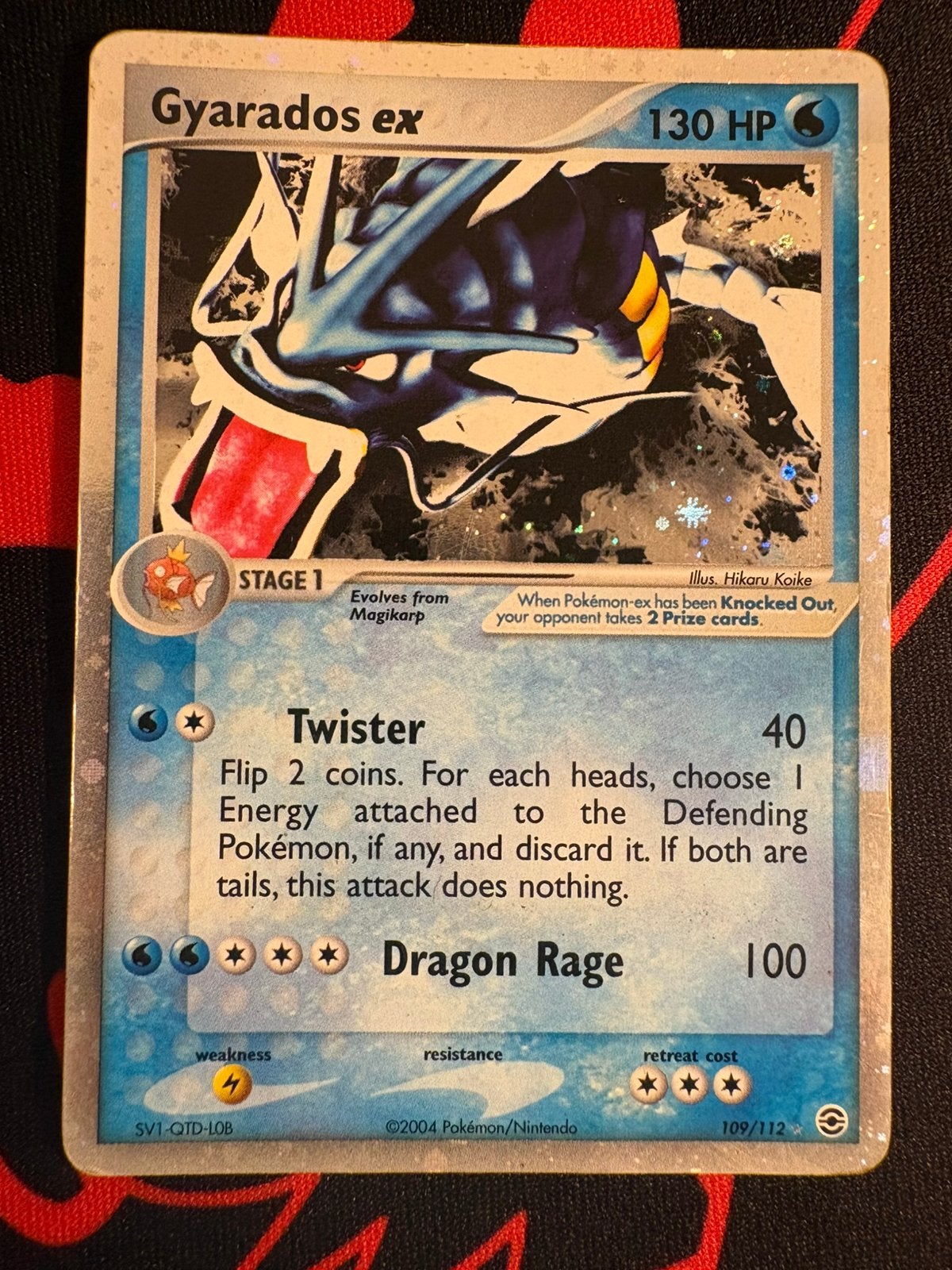 Pokémon Card – Gyarados ex – 109/112 Ultra Rare, Ophalen of Verzenden, Zo goed als nieuw